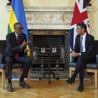 President of Rwanda Paul Kagame and Prime Minister Rishi Sunak in London, UK, May 4, 2023.